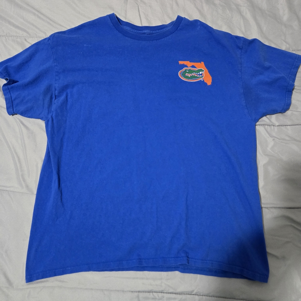Blue Men's T-Shirt with Orange Florida Gators Logo